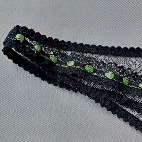 Agent Provocateur Black Green Knickers Forever Thong L Large - Picture 7 of 16
